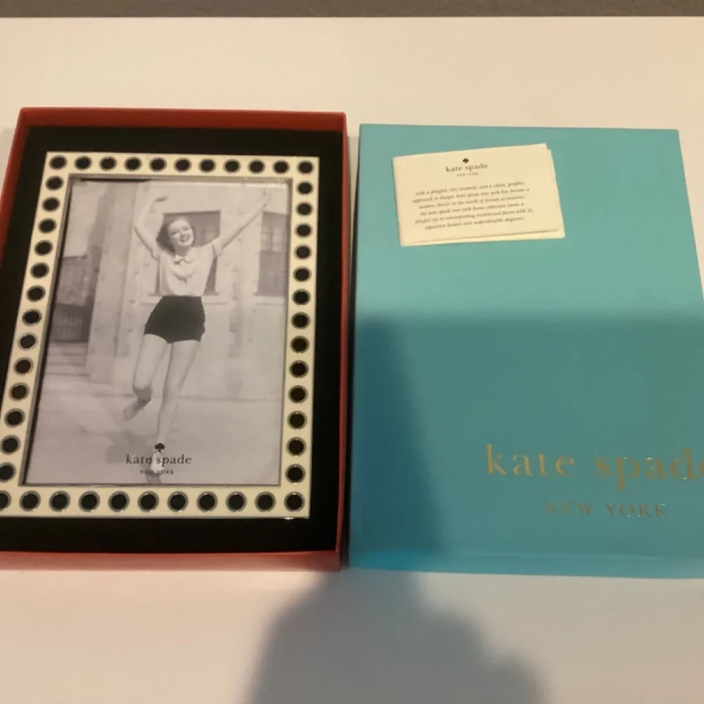Kate Spade Cream and Black  Polka Dot Photo Frame 5x7 - Picture 9 of 9